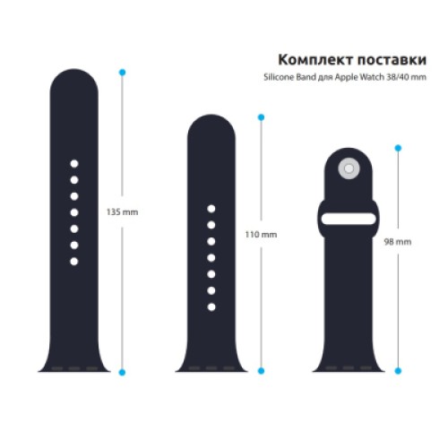 Ремешок для смарт-часов Armorstandart Sport Band (3 Straps) для Apple Watch 42 (Series 11-10)/41/40/38 Dark Blue (ARM49074) Ремешок для смарт-часов Armorstandart Sport Band (3 Straps) для Apple Watch 42 (Series 11-10)/41/40/38 Dark Blue (ARM49074)