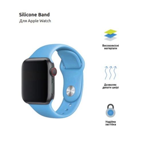 Ремешок для смарт-часов Armorstandart Sport Band (3 Straps) для Apple Watch 42 (Series 11-10)/41/40/38 Light Blue (ARM51935) Ремешок для смарт-часов Armorstandart Sport Band (3 Straps) для Apple Watch 42 (Series 11-10)/41/40/38 Light Blue (ARM51935)
