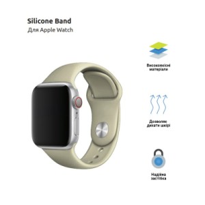 Ремешок для смарт-часов Armorstandart Sport Band (3 Straps) для Apple Watch 42 (Series 11-10)/41/40/38 Light Grey (ARM51937)