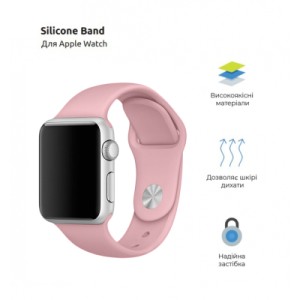Ремешок для смарт-часов Armorstandart Sport Band (3 Straps) для Apple Watch 42 (Series 11-10)/41/40/38 Pale Pink (ARM65088)