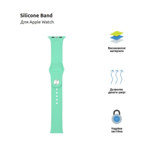 Ремешок для смарт-часов Armorstandart Sport Band (3 Straps) для Apple Watch 42 (Series 11-10)/41/40/38 Spearmint (ARM57872) Ремешок для смарт-часов Armorstandart Sport Band (3 Straps) для Apple Watch 42 (Series 11-10)/41/40/38 Spearmint (ARM57872)