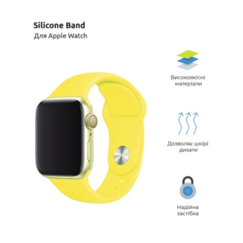 Ремешок для смарт-часов Armorstandart Sport Band (3 Straps) для Apple Watch 49/46/45/44/42 (Series 1-3) Yellow (ARM49073) Ремешок для смарт-часов Armorstandart Sport Band (3 Straps) для Apple Watch 49/46/45/44/42 (Series 1-3) Yellow (ARM49073)