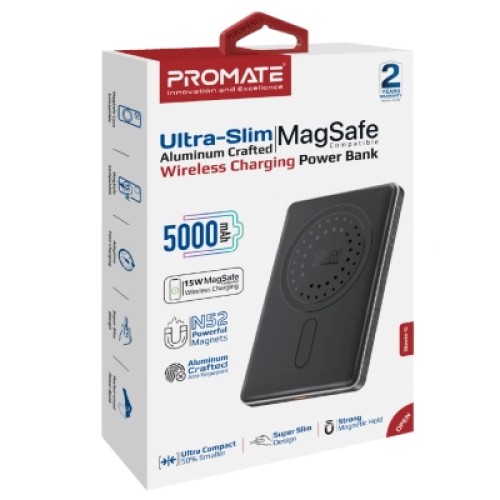 Батарея универсальная Promate 5000mAh MagSafe/15W (blade-5.black)