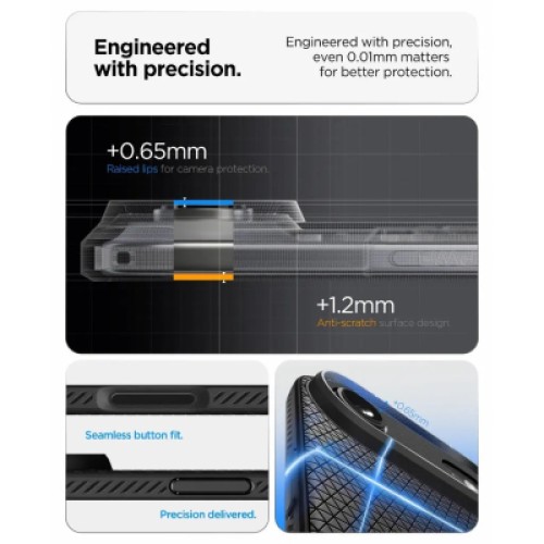 Чехол для мобильного телефона Spigen Liquid Air iPhone 17 Air Matte Black (ACS10302)