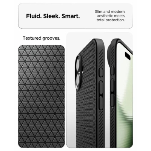 Чехол для мобильного телефона Spigen Liquid Air iPhone 17 Matte Black (ACS10369)