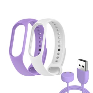 Ремешок для фитнес браслета Armorstandart комплект 3шт Xiaomi Mi Band 7/6/5 New Style Lavender (ARM77039)
