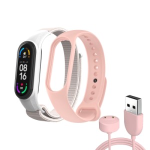 Ремешок для фитнес браслета Armorstandart комплект 3шт Xiaomi Mi Band 7/6/5 New Style Pink (ARM77037)