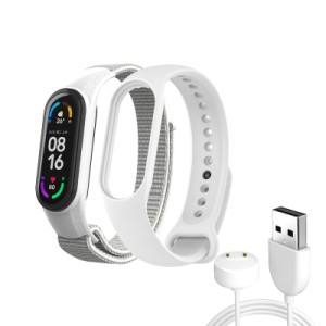 Ремешок для фитнес браслета Armorstandart комплект 3шт Xiaomi Mi Band 7/6/5 New Style White (ARM77041)