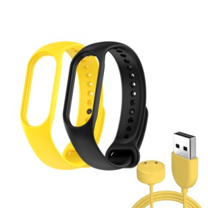 Ремешок для фитнес браслета Armorstandart комплект 3шт Xiaomi Mi Band 7/6/5 New Style Yellow (ARM77040)