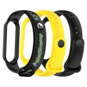 Ремешок для фитнес браслета Armorstandart комплект 3шт Xiaomi Mi Band 7/6/5 New Style Inscription (ARM87044)
