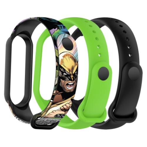 Ремешок для фитнес браслета Armorstandart комплект 3шт Xiaomi Mi Band 7/6/5 New Style Wolverine (ARM87047) Ремешок для фитнес браслета Armorstandart комплект 3шт Xiaomi Mi Band 7/6/5 New Style Wolverine (ARM87047)