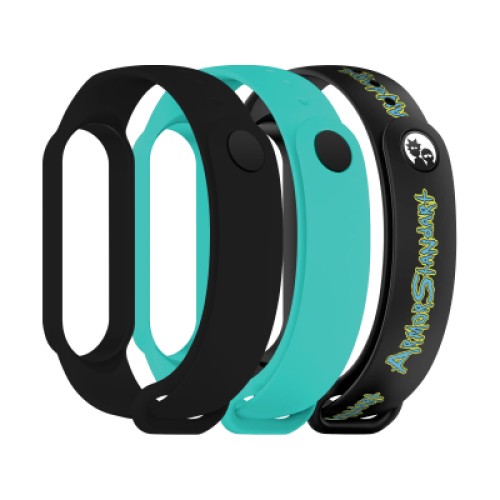 Ремешок для фитнес браслета Armorstandart комплект 3шт Xiaomi Mi Band 7/6/5 RM Inscription (ARM77054) Ремешок для фитнес браслета Armorstandart комплект 3шт Xiaomi Mi Band 7/6/5 RM Inscription (ARM77054)