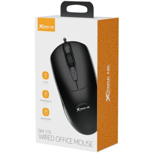 Мышка Xtrike ME GM-115 USB Black (GM-115)