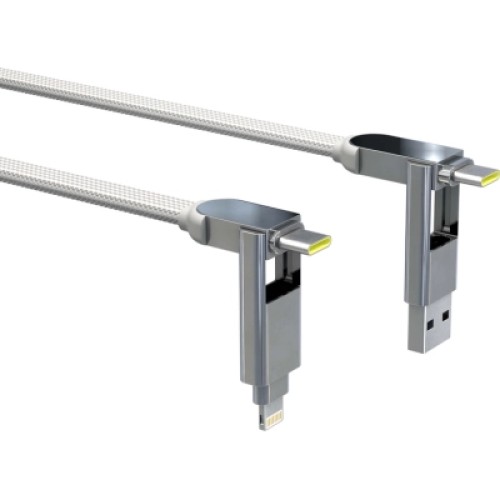 Дата кабель 6in1 inCharge XL 3.0m white Rolling Square (XLL02R) Дата кабель 6in1 inCharge XL 3.0m white Rolling Square (XLL02R)
