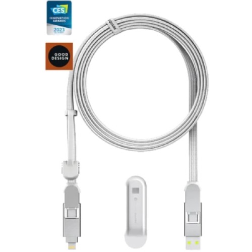Дата кабель 6in1 inCharge XL 3.0m white Rolling Square (XLL02R) Дата кабель 6in1 inCharge XL 3.0m white Rolling Square (XLL02R)