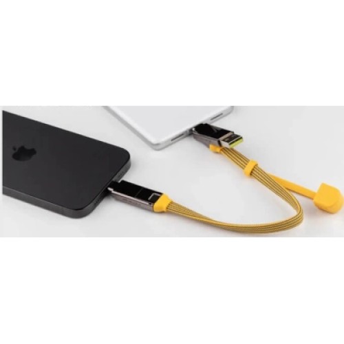 Дата кабель 6in1 inCharge XL 0.3m yellow Rolling Square (XLS03R) Дата кабель 6in1 inCharge XL 0.3m yellow Rolling Square (XLS03R)