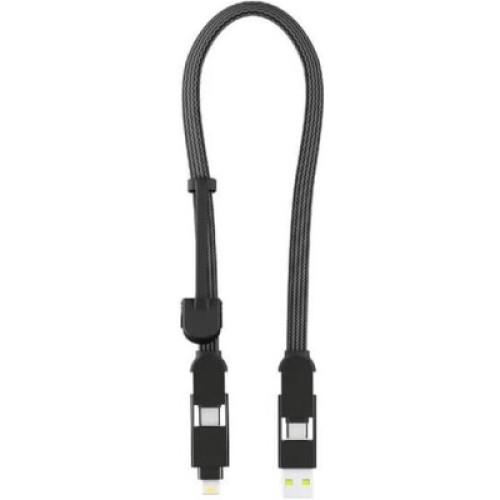 Дата кабель 6in1 inCharge XL 0.3m black Rolling Square (XLS01R) Дата кабель 6in1 inCharge XL 0.3m black Rolling Square (XLS01R)