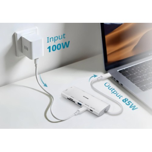 Концентратор D-Link USB-C 10-in-1 2xHDMI + 1xRJ45 1000Mbps + 2xUSB-C + USB 3.1 + USB 3.0 + SD + TF silver (DUP-A01) Концентратор D-Link USB-C 10-in-1 2xHDMI + 1xRJ45 1000Mbps + 2xUSB-C + USB 3.1 + USB 3.0 + SD + TF silver (DUP-A01)