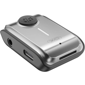 FM модулятор XO BCC15 Bluetooth V5.3 AUX 3.5 мм/Type-C/TF Grey (BCC15.tarnish)