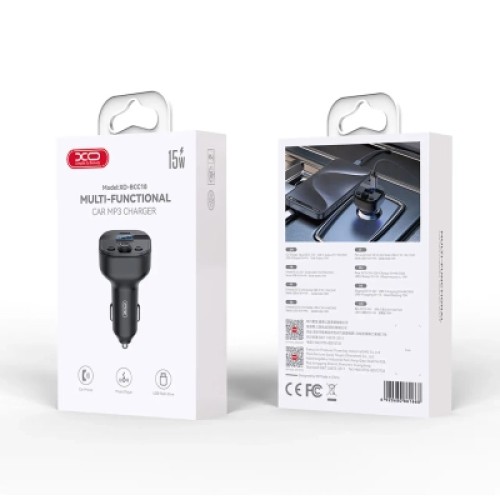 FM модулятор XO BCC18 USB-A OTG/USB-C Black (BCC18.black) FM модулятор XO BCC18 USB-A OTG/USB-C Black (BCC18.black)