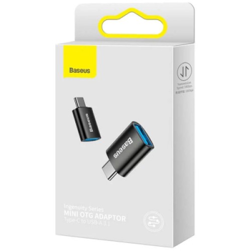 Переходник OTG USB 3.1 AF to USB-C black Baseus (ZJJQ000001)