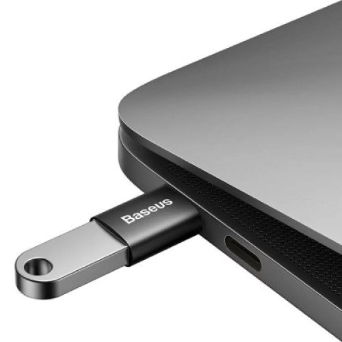 Переходник OTG USB 3.1 AF to USB-C black Baseus (ZJJQ000001)