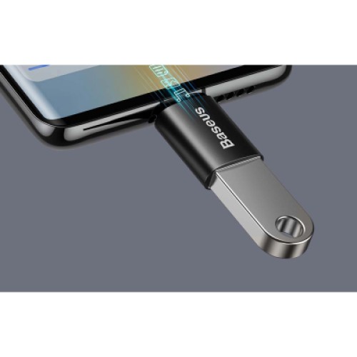 Переходник OTG USB 3.1 AF to USB-C black Baseus (ZJJQ000001)