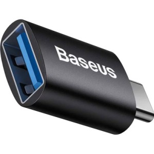 Переходник OTG USB 3.1 AF to USB-C black Baseus (ZJJQ000001)