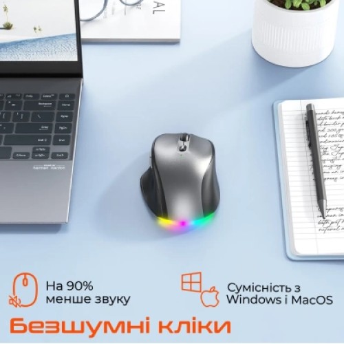 Мышка Meetion BTM007 Wireless/Bluetooth Gray (MT-BTM007-W) Мышка Meetion BTM007 Wireless/Bluetooth Gray (MT-BTM007-W)