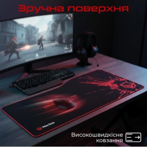 Коврик для мышки Meetion P100 Black/Red (MT-P100) Коврик для мышки Meetion P100 Black/Red (MT-P100)