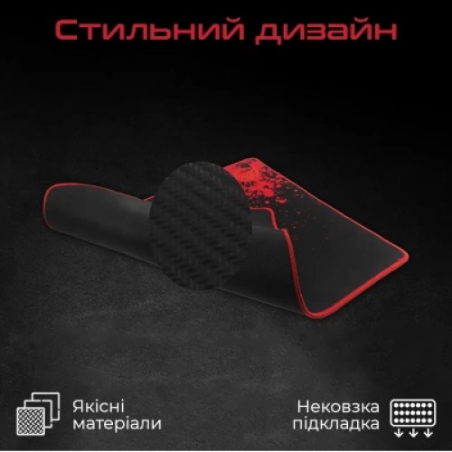 Коврик для мышки Meetion P110 Black/Red (MT-P110) Коврик для мышки Meetion P110 Black/Red (MT-P110)