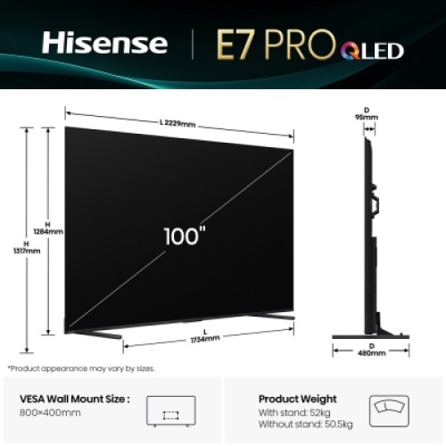 Телевизор Hisense 100E7Q PRO Телевизор Hisense 100E7Q PRO
