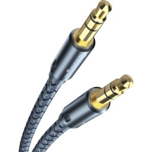 Кабель мультимедійний 3.5mm M to 3.5mm M 0.5m gray Essager (EYP35-DYB0G)