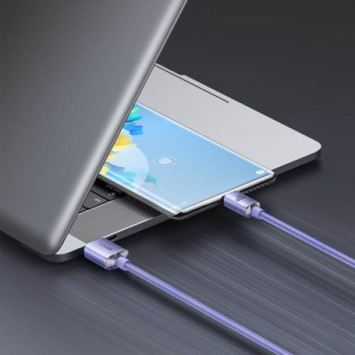 Дата кабель USB 2.0 AM to USB-C 1.2m 100W purple Baseus (CAJY000405) Дата кабель USB 2.0 AM to USB-C 1.2m 100W purple Baseus (CAJY000405)