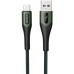 Дата кабель USB 2.0 AM to USB-C 1.0m 3A braided dark green SkyDolphin (USB-000582) Дата кабель USB 2.0 AM to USB-C 1.0m 3A braided dark green SkyDolphin (USB-000582)