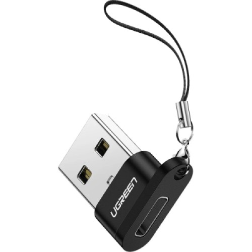 Переходник USB 2.0 AM to USB-C F black UGREEN (50568) Переходник USB 2.0 AM to USB-C F black UGREEN (50568)