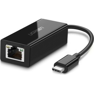 Переходник USB-C 3.1 to RJ45 1000Mbps black UGREEN (50307)