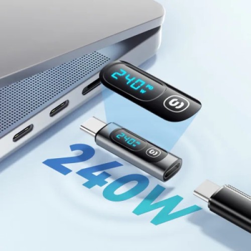 Переходник USB-C F to USB-C M digital display Essager (EZJTT-TX0G-P) Переходник USB-C F to USB-C M digital display Essager (EZJTT-TX0G-P)