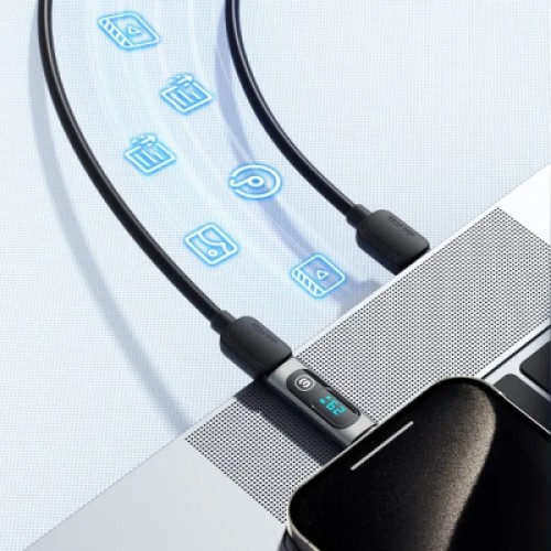 Переходник USB-C F to USB-C M digital display Essager (EZJTT-TX0G-P) Переходник USB-C F to USB-C M digital display Essager (EZJTT-TX0G-P)