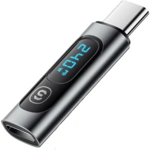 Переходник USB-C F to USB-C M digital display Essager (EZJTT-TX0G-P)