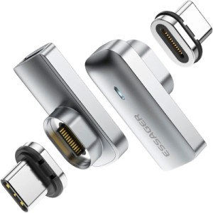 Переходник USB-C magnetic 20Gbps 4K 90° corner Essager (EZJCX-RJ0G)