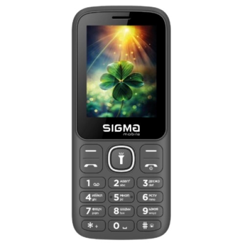Мобильный телефон Sigma X-style 242 LUCKY Grey (4827798792926)
