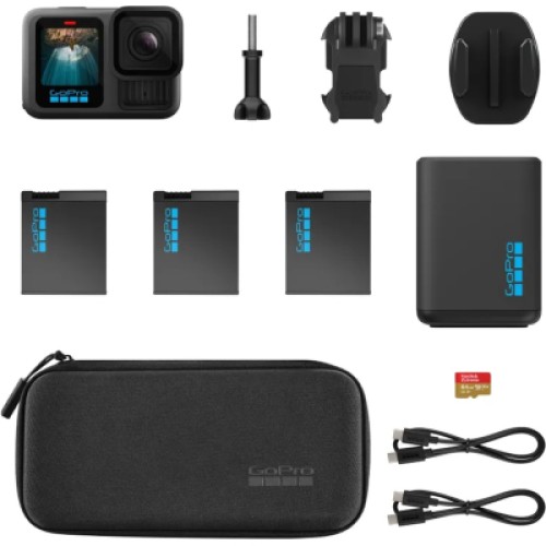 Экшн-камера GoPro HERO13 Black + 3 Enduro Batteries + SD Card + Dual Battery Charger + Case (CHDRB-134-RW) Экшн-камера GoPro HERO13 Black + 3 Enduro Batteries + SD Card + Dual Battery Charger + Case (CHDRB-134-RW)
