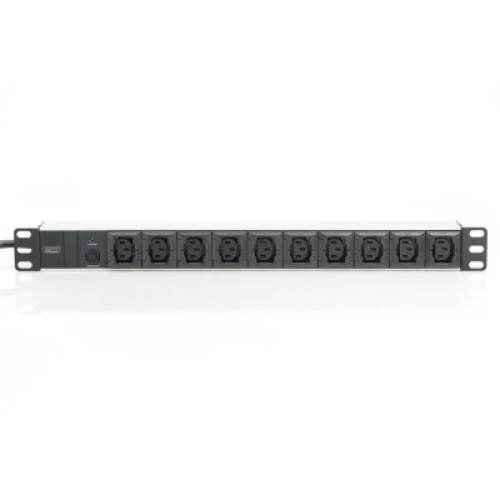Силовой блок 19" 1U w/PDU 10xC13, 10A, 250V, вилка C14 Digitus (DN-95404)
