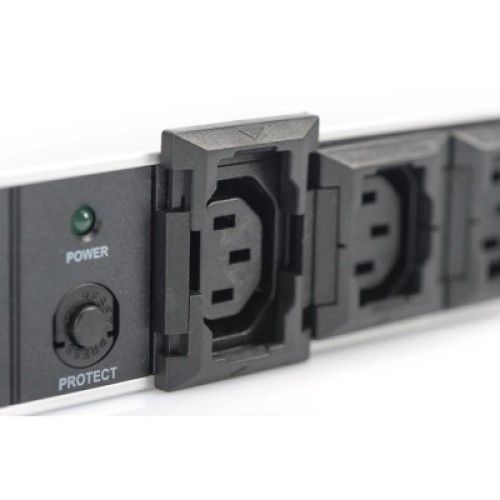 Силовой блок 19" 1U w/PDU 10xC13, 10A, 250V, вилка C14 Digitus (DN-95404)