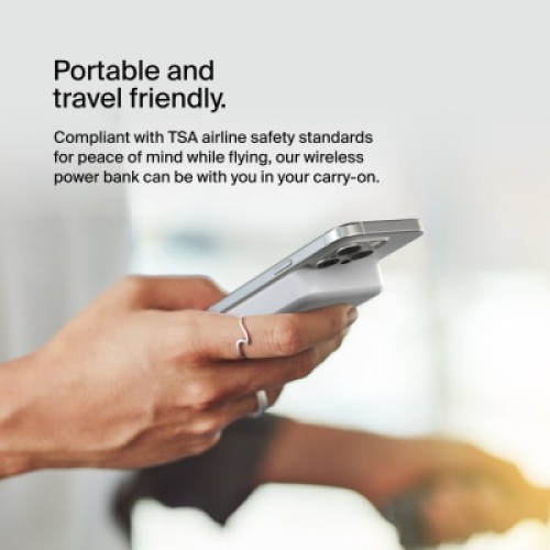 Батарея универсальная Belkin 8000mAh MagSafe Wireless Qi2 White (BPD007BTWH) Батарея универсальная Belkin 8000mAh MagSafe Wireless Qi2 White (BPD007BTWH)