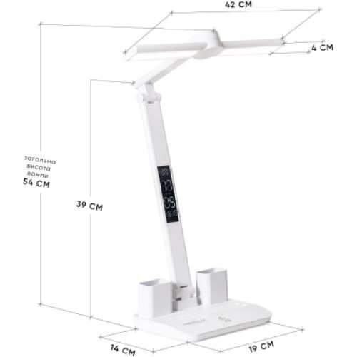 Настольная лампа Mealux біла (DL-21)