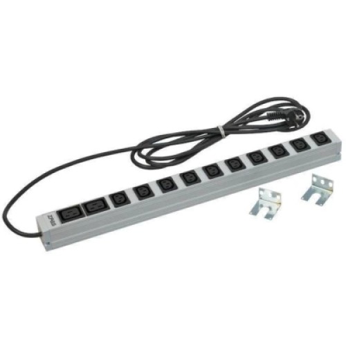 Силовой блок 0U 560mm, вертикальный, 16A, 10xC13, 2xC19, кабель 3м Zpas (W-LZ16-70-00-000)