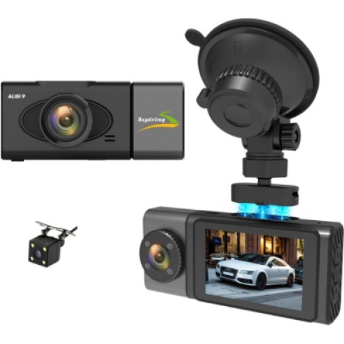 Видеорегистратор Aspiring Alibi 9 GPS, 3 Cameras, Speedcam (CD1MP20GAL9)