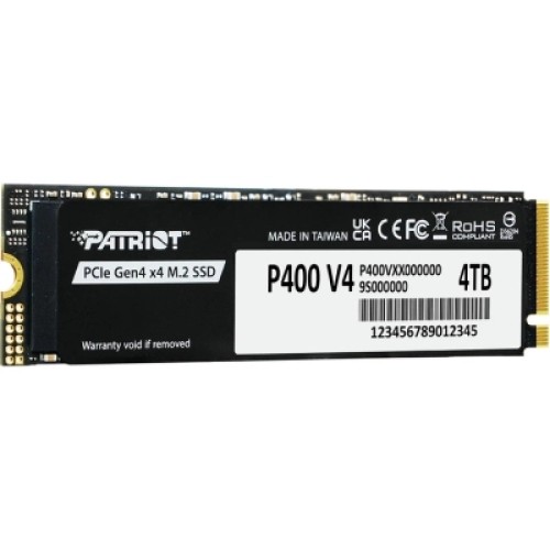 Накопитель SSD M.2 2280 4TB P400 Patriot (P400VP4TBM28H)
